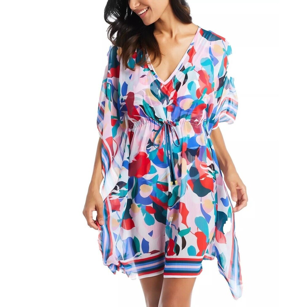Beyond Control Women’s Chiffon. Cover Up Size L XL‎  Tropical Resort